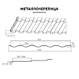 Металлочерепица МП Монтекристо-SL NormanMP (ПЭ-01-RR32-0.5)