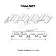 Профилированный лист Н-60x845-B (ПЭ-01-1018-0,7)