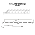 Металлочерепица МП Ламонтерра NormanMP (ПЭ-01-5005-0.5)