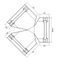 Y-образный тройник для круглого конька R110 NormanMP (ПЭ-01-6002-0.5)