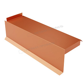 Планка сегментная торцевая левая 350 мм (AGNETA-03-Copper\Copper-0.5)
