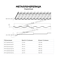 Металлочерепица МП Трамонтана-S (AGNETA-03-Copper\Copper-0.5)